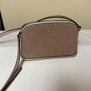 Kate Spade Rose Gold Glitter Crossbody Bag